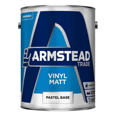 Armstead Trade Vinyl Matt Pastel Base 5L Paint 5218679