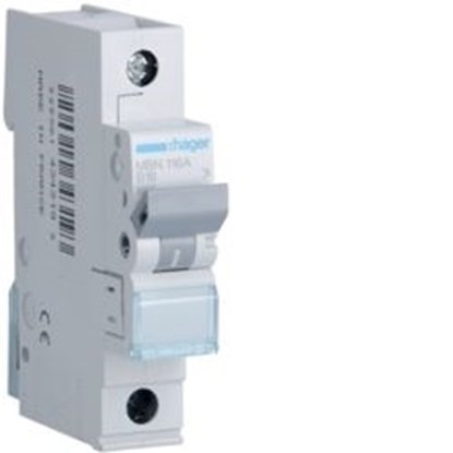 Hager 25A S/P B Curve 6kA MCB MBN125W