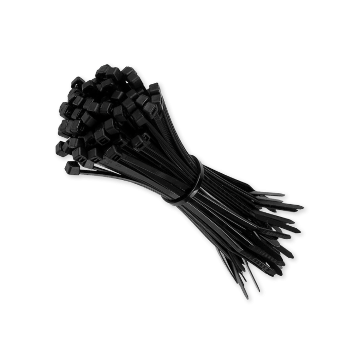 7.6 mm Wide Cable Ties (Black)
