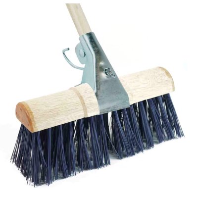 13" (325mm) Saddle Back Double Hole Blue PVC Broom