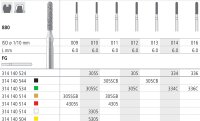 Intensiv SA Extra-Extra Fine Diamond Short Round Cylinder - 6pk 880/012-yellow - DMI Dental Supplies Northern Ireland - Next Day Delivery