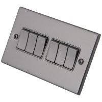 Gunmetal Grey 6 Gang 2 Way Switch 6011-006