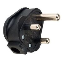 HEAVY DUTY REWIREABLE PLUG 15 AMP BLACK