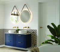 Solstice 80 Mirror (Brushed Brass)