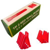 GRABBFIX TP 2 RED WALL PLUGS (5.5 X 35MM)