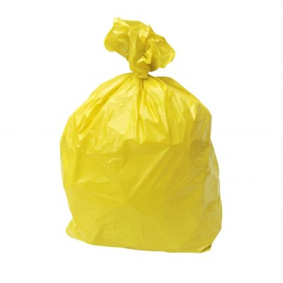 YELLOW WASTE SACKS 160G 18x29x39"