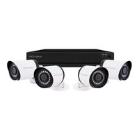 4CH HD 1TB DVR & Bullet Camera Kit White