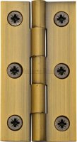 HG99-125-AT - Heritage Brass Hinge Brass 3 x 1 5/8 Antique Brass Finish