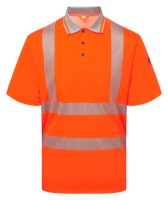 PULSAR&reg; LIFE Men's Hi-Vis Short Sleeve Orange Polo Shirt
