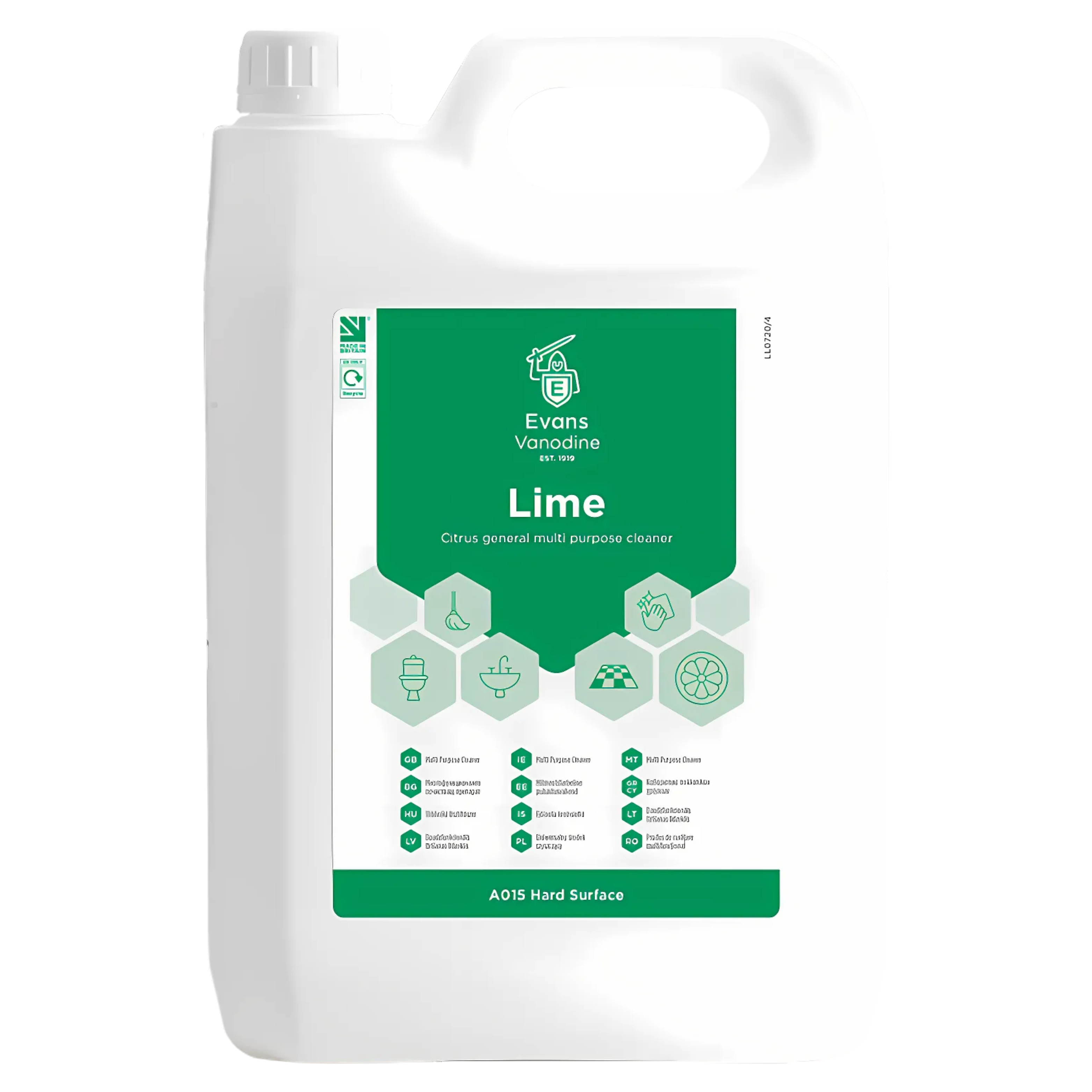 Evans Lime, Citrus General Multi-Purpose Cleaner, 5L