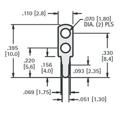 PCB Test points Slotted