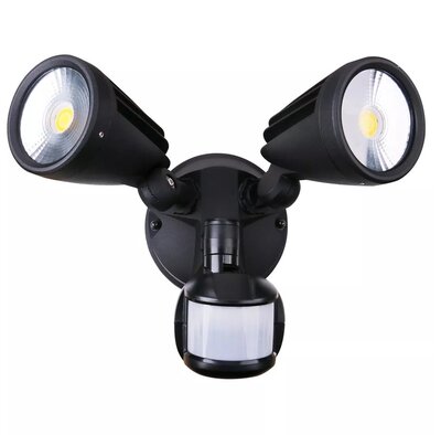 Martec Fortress Twin Spot Black with Sensor