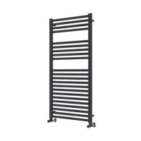 Tucker French 25mm Cross Bar Straight Towel Rail 1200 x 600mm (Heating Only) Anthracite PHG120-60ZAT