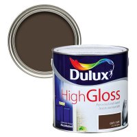 Dulux High Gloss Dark Oak 2.5L Tin & Colour Swatch