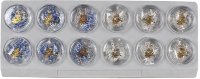 Communion Glass Rosary/Display Pack/12in  (C61004)