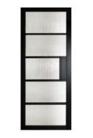 Mayfair Belgravia Reeded Glass Premium Primed Black