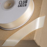 Double Sided Satin Ribbon Cream - 3mm x 25m