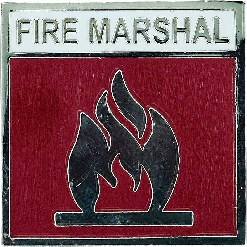 FIRE MARSHALL BADGE METAL