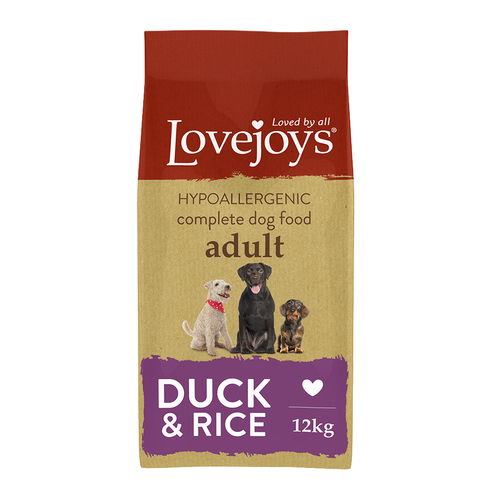 Lovejoys Adult Dog Duck and Rice Dry Food 12kg