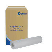 2ply 20" White Hygiene Roll, 50m x 500mm, 9/Case