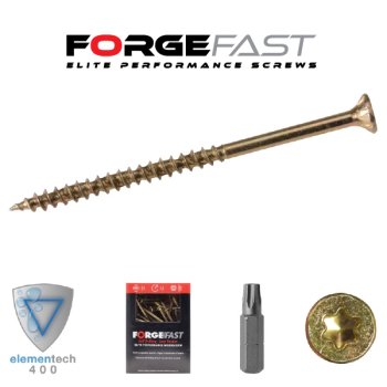 Forgefast Elite Torx Wood Screw 6 x 180mm (Box of 100)