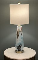 Caicos Art Glass Table Lamp 27.5"H