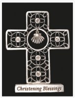 Standing 3 inch Cross/Christening   (46567)