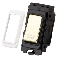 Polished Brass 20 Grid Module - DRYER - 3050-050TD