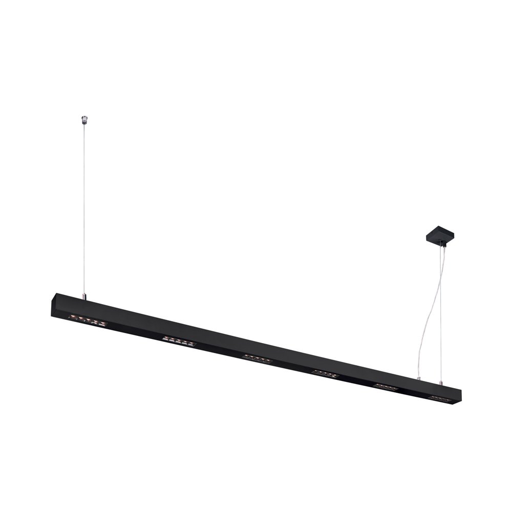 Q-LINE 2M BLACK PENDANT, 3000K