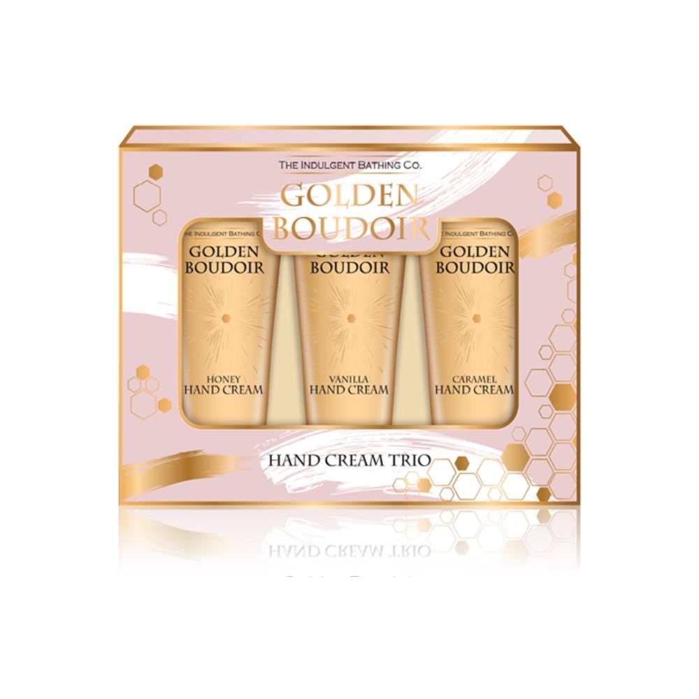 Xpel The Indulgent Bathing Co. Golden Boudoir Hand Cream Trio Gift Set