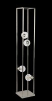 Kos Floor Lamp Satin Nickel 145cmH