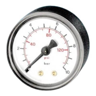 Manometer Ø63 0/10bar 1/4 axiaal