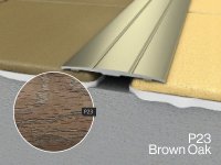WRG1 900mm Flat Adhesive Profile P23 Brown Oak