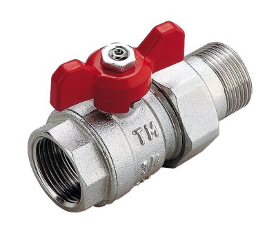 Bolkraan recht met koppeling 3/4MF