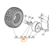 STIGA - WHEEL ASSY 15" FENGCHI DG + OBOR PR2 P512