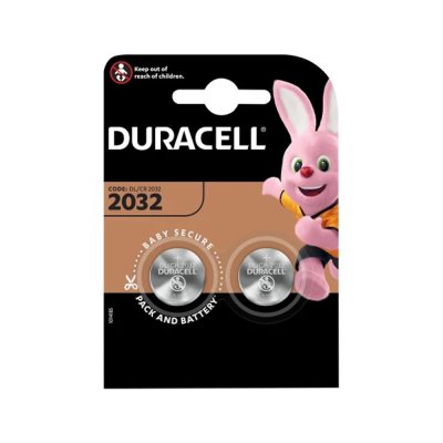 Duracell CR2032 Coin Lithium Battery Pack of 2 DURCR2032