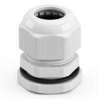 Plymouth 20mm Cable Gland IP68 White 8-14mm