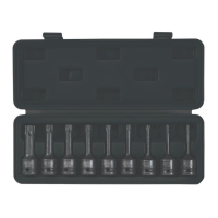 Draper TX-Star Socket Bit Set, 1/2" SQ. DR. 9pcs/Set