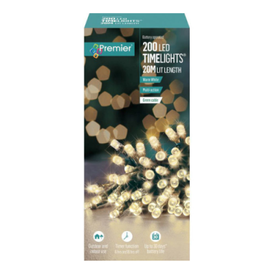 200 LED TimeLights - Warm White