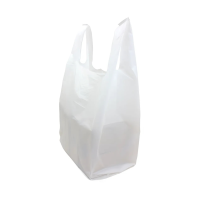 Embossed Vest Carrier, 11x17x21", Block-Headed, White, 2000/Case