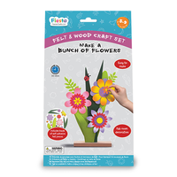 Felt & wood craft Flowers