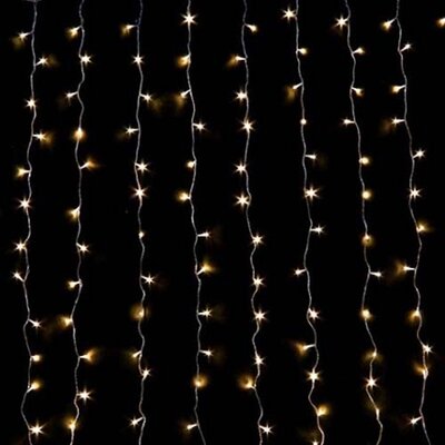 YULETIDE 2X2 400LED CURTAIN WARM WHITE (BOX 4) | ELC0400WW