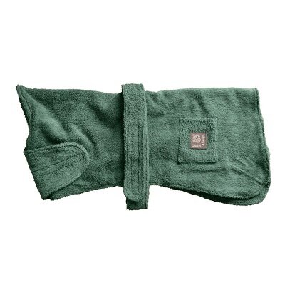 Danish Design Towelling Dog Robe Green 50cm