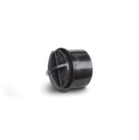 POLYPIPE WS30B BLACK ACCESS CAP 40mm WELD