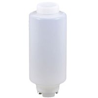 Sauce Bottle 32 oz NSF Medium Valve & White Label Cap