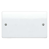 MK Logic Plus Blanking Plate 2 Gang 86x146mm (White)