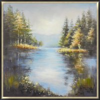 Reflection on the Lake 100x100cm