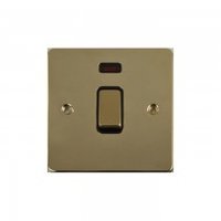 Flat Plate 1G 32A DP Switch WITH NEON BPB | LV0701.0148