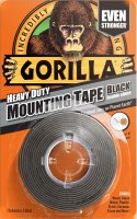 GORILLA DOUBLE SIDED MOUNTING TAPE BLACK 1.5 MTR