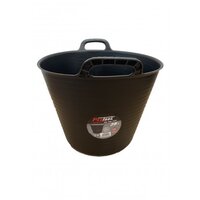 26 LITRE PLASTIC FLEXI TUB BLACK